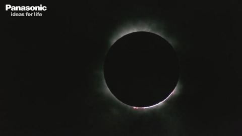 松下LUMIX GH2通过望远镜拍摄了约2分钟的壮观景象。（照片：美国商业资讯）