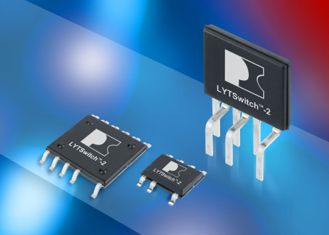 Power Integrations新推出的LYTSwitch-2隔离式LED驱动器IC可提供更多的输出功率和更高的精确度（图示：美国商业资讯）
