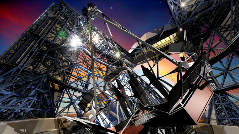 巨型麦哲伦望远镜概念图（图示：美国商业资讯） 