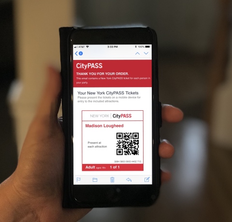 New York CityPASS mobile ticket. (Photo: Business Wire)