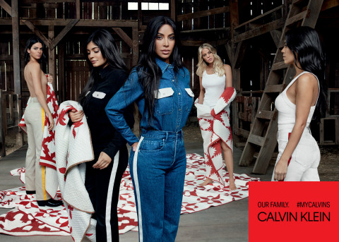CALVIN KLEIN, INC.发布2018春夏广告大片，由Kim Kardashian West、Khloé Kardashian、Kourtney Kardashian、Kendall Jenner和Kylie Jenner领衔担纲