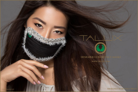 奢华饰品品牌Tallix今日自豪地宣布推出其首款产品。它是一款时尚的过滤口罩，能够保护佩戴者免受空气污染的侵扰。（照片：美国商业资讯）