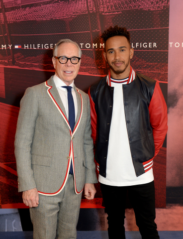 Tommy Hilfiger and Lewis Hamilton. 