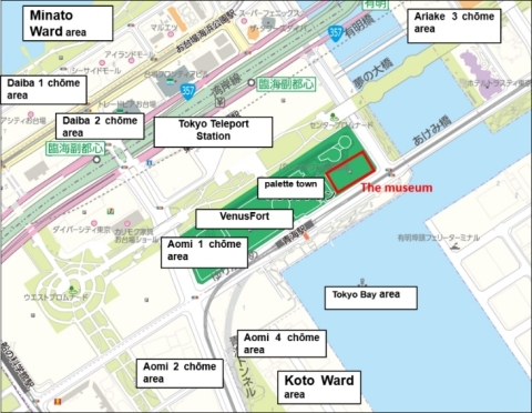 MORI Building DIGITAL ART MUSEUM: teamLab Borderless Area Map (Graphic: Business Wire)