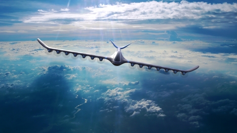 ELEMENT ONE是一种零排放的远程电动飞机，由分布式氢电推进装置提供动力。（照片：美国商业资讯） 