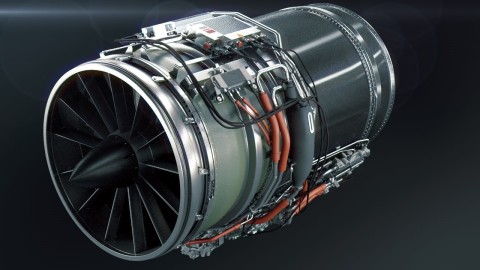 The name “Affinity” was chosen because it reflects this engine class’ harmonious assemblage of GE’s commercial, non-civil and business aviation propulsion technologies to bring a true step-change in commercial supersonic propulsion. (Photo: Business Wire)