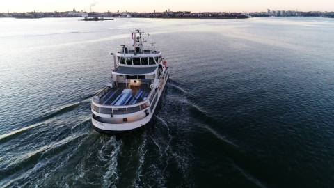 Ice-class passenger ferry Suomenlinna II was remotely piloted through test area near Helsinki harbor.