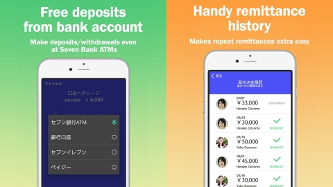 docomo Money Transfer app image (Graphic: Business Wire)