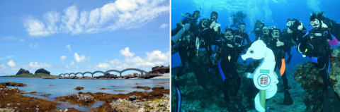 Taitung County Green Island Underwater postbox. Dive into the bottom of the Green Island, send a postcard from the Underwater postbox (Photo: Business Wire)