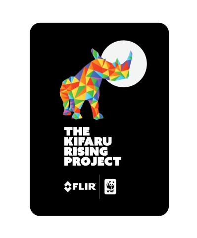 FLIR和世界野生動物基金會合作推行Kifaru Rising專案。該項多年期行動將部署FLIR熱影像技術，幫助至2021年時消滅在肯亞10個公園的盜獵犀牛現象。（圖片：美國商業資訊）