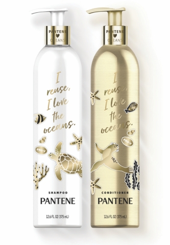潘婷針對其洗髮精和潤髮乳推出採用輕質耐用的獨特鋁製包裝瓶。（照片：美國商業資訊）