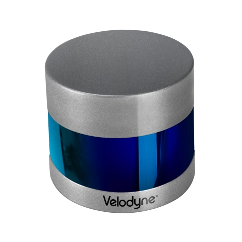 Velodyne’s Puck™ and Ultra Puck™ (shown here) lidar sensors were the key perception components enabling the vessels to operate autonomously at the Maritime RobotX Challenge. (Photo: Business Wire)