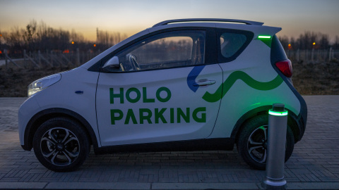 HoloParking由Velodyne雷射雷達感測器提供支援，是中國首款智慧代客泊車解決方案，使駕駛人能夠輕鬆、無壓力地停車。（照片：美國商業資訊）