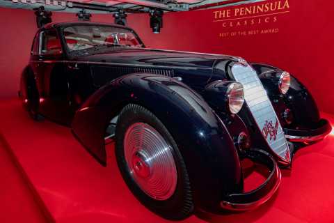 1937年 Alfa Romeo 8C 2900B Berlinetta在半島經典出類拔萃大獎中奪得桂冠 (圖片來源: Jana Call me J) 