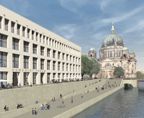 柏林洪堡論壇的東面外牆。圖片由SHF /建築師：FS HUF PG的Franco Stella提供