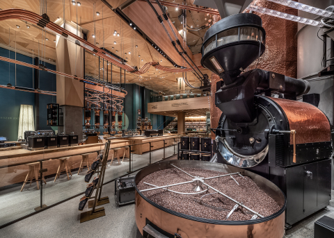 Home to more than 100 coffee and tea beverages, the four-story fully-immersive coffee experience was built entirely from the ground up and is a destination for coffee innovation and discovery. (Photo: Business Wire)