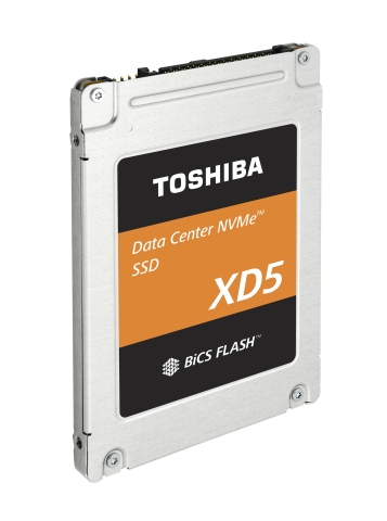 Toshiba Memory Corporation: 2.5-inch Form Factor Product of Data Center NVMe(TM) SSDs (Photo: Business Wire)