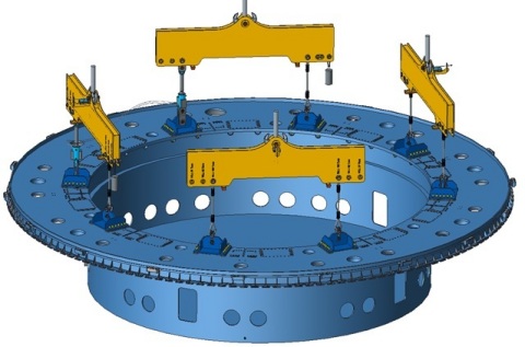 1250 tons cryostat handling system (c) CNIM
