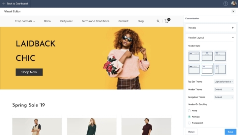 Zoho Commerce Plus Visual Site Editor (Graphic: Business Wire)