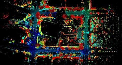 Velodyne感測器為Techmake Solutions的Eagle X無人機提供高解析度影像，以精確測量和分析任何地形。（照片：美國商業資訊） 