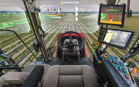 Farmers Edge新推出的In-Cab Tool帶來從辦公室到駕駛室的無縫數位體驗。（照片：美國商業資訊）