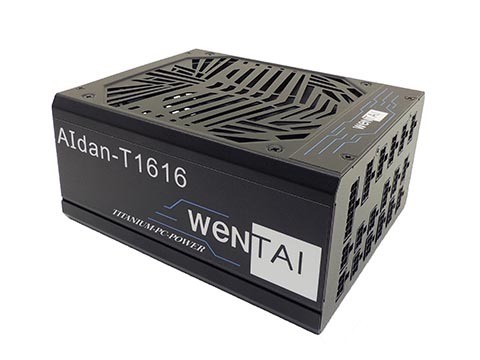 Wentai's new 1.6 kW ATX PC Gaming PSU uses Transphorm's Gen III GaN FETs to achieve an 80 PLUS® Titanium power rating with approx. 95% efficiency. (Photo: Business Wire) 