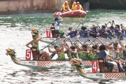 香港國際龍舟邀請賽為香港龍舟嘉年華的一項活動，吸引了全世界龍舟俱樂部的目光。（照片：美國商業資訊）
