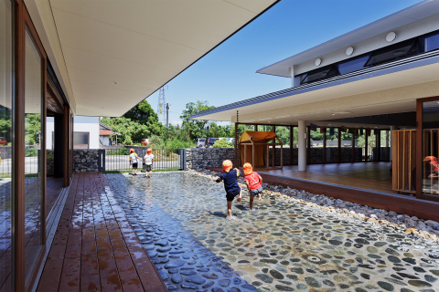 Pathway where children can play with water. (Photo: Business Wire)