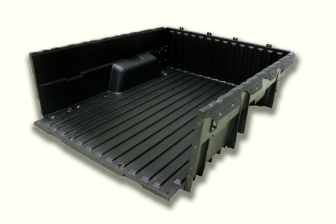 The CSP Victall composite pickup box used in the JMC Yuhu 3 and Yuhu 5 models is the first use of composites in a pickup box in China. (Photo: Business Wire)