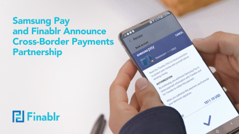Samsung Pay和Finablr宣布跨境支付合作（照片：AETOSWire） 