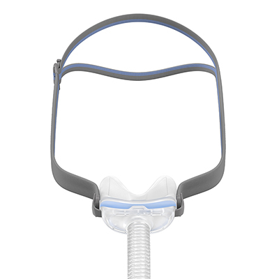 瑞思迈AirFit N30通气管下弯型鼻垫CPAP面罩（照片：美国商业资讯）