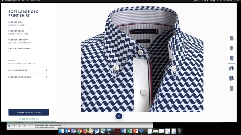 TOMMY HILFIGER 2020年秋季男士商务衬衫将100%采用3D设计（照片：美国商业资讯）
