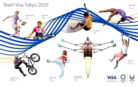 Visa在2020年東京奧運會和帕運會前公佈「Visa之隊」陣容（圖片：美國商業資訊）