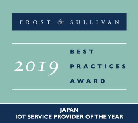 2019日本年度最佳物聯網服務提供者（圖片：美國商業資訊） 