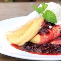 PANCAKE with CHEESE MOUSSE & BERRY SAUCE (Photo: Business Wire)