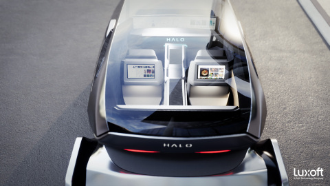 Luxoft HALO提供革命性的數位、消費等級車載體驗。圖片由Luxoft提供。 