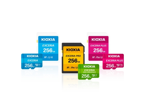 鎧俠株式會社：KIOXIA品牌的microSD / SD記憶卡（照片：美國商業資訊）