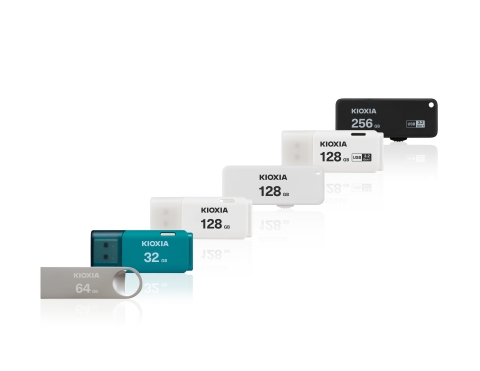 鎧俠株式會社：KIOXIA品牌的USB隨身碟（照片：美國商業資訊）