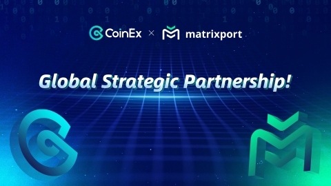 CoinEx and Matrixport announce global partnership to provide better service to users. (Graphic: Business Wire) 