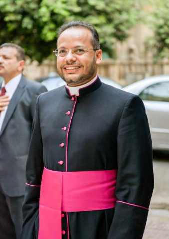 教宗方济各的私人秘书Yoannis Lahzi Gaid蒙席（照片：AETOSWire）