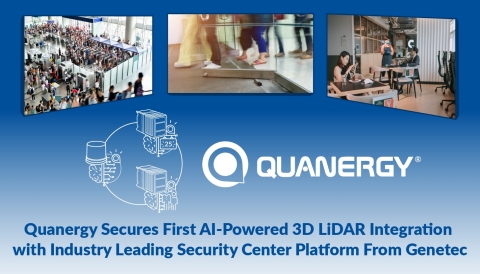 Quanergy透過Genetec產業領先的安全中心平臺確保首個具有AI的3D LiDAR整合（圖片：美國商業資訊） 
