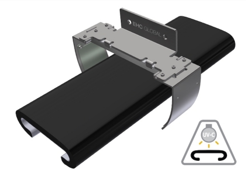 EHC Safety+ Handrail Sterilizer with Violeds technology of Seoul Viosys (Graphic: Business Wire)