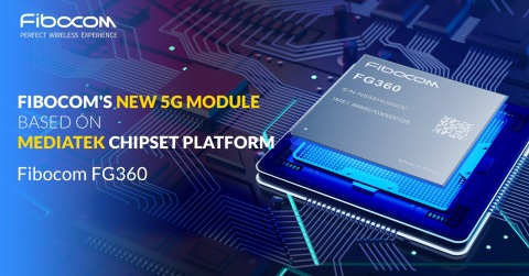 广和通在CES 2021期间发布了其最新的5G模块FG360。该模块支持5G Sub-6GHz 2CC载波聚合200MHz频率和5G + WiFi-6连接，以提供高速和低延迟的5G网络体验。该模块的工程样品将于1月份提供。广和通将成为业内第一家利用联发科芯片组平台提供5G模块工程样品的公司。（照片：美国商业资讯） 