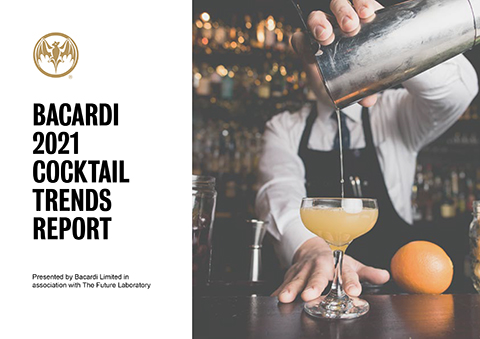 The Bacardi Cocktail Trends Report 2021 - From domestic hedonism to mindful moderation, everything you need to know about cocktail culture in the year ahead. The latest trends report by Bacardi reveals why we’re craving spice and bitters, which cocktails recipes are on the rise, and how we’re imbibing more mindfully in 2021.