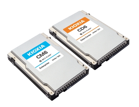 KIOXIA CM6, CD6 Series PCIe® 4.0 NVMe™ SSDs (Photo: Business Wire)