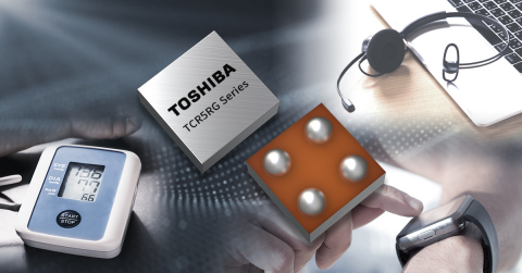 Toshiba: TCR5RG Series of 45 LDO regulators that help to reduce device size and stabilize power line output. (Graphic: Business Wire)