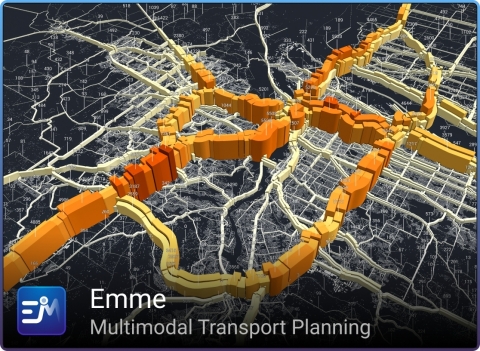 图片使用 Emme (www.inrosoftware.com/emme) 基于 Metro (www.oregonmetro.gov/) 的数据制作而成 (Image courtesy of INRO) 