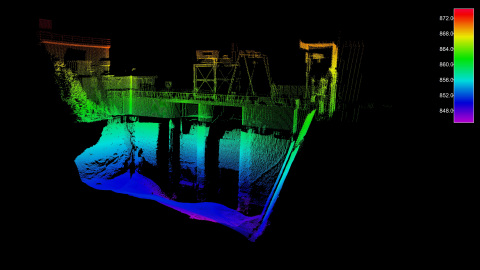 配备Velodyne Lidar Puck™传感器的Seabed移动测绘系统可以与多波束回声测深仪结合使用，以提供完整的水下和水上3D地理参考图像，进而节省时间和资金。（照片：美国商业资讯） 