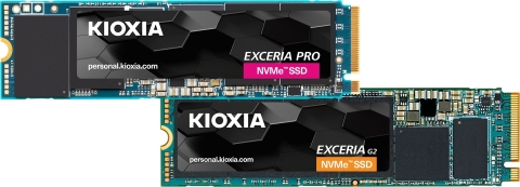 Kioxia Corporation: EXCERIA PRO Series and EXCERIA G2 Series SSDs (Graphic: Business Wire)