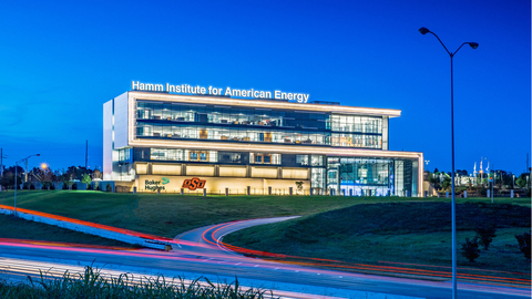 该效果图展示了新成立的俄克拉荷马州立大学哈姆美国能源研究所。（照片：美国商业资讯）